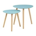 thumbnail image 5 of Convenience Concepts Oslo Tables d'Appoint Gigognes en Fini Bois Vert Menthe, 5 of 5