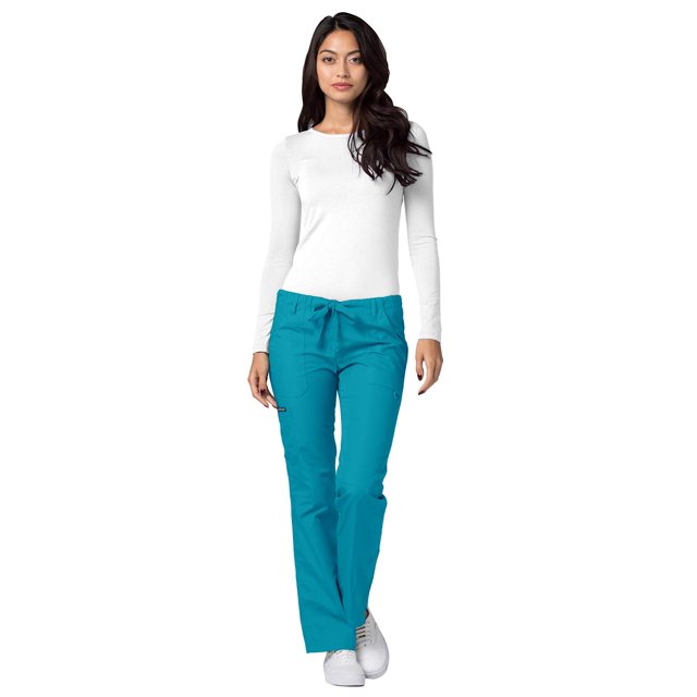 Adar Uniformes Médicaux Universels pour Femmes - Pantalon d'Uniforme à Jambe Droite avec Cordon