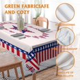 thumbnail image 3 of Thanksgiving Rectangular Tablecloth American Flag Stars Table Cloth Washable Table Cover for Holiday Dinner Picnic Indoor Outdoor Party Dining Room Table Decor (60x84inch), 3 of 6