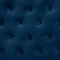 thumbnail image 4 of Baxton Studio Clovis Modern and Contemporary Navy Blue Velvet Fabric Upholstered Queen Size Headboard, 4 of 8