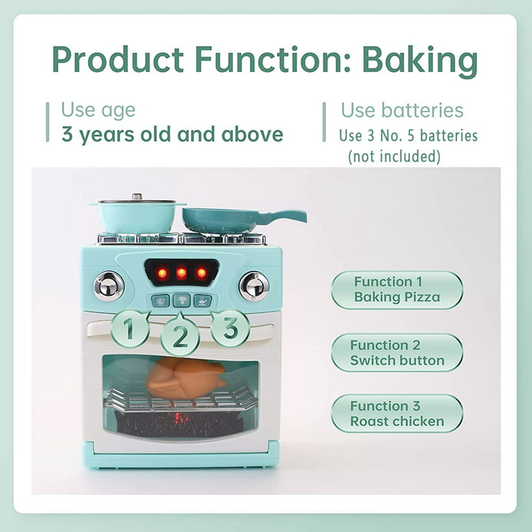 Faslmh Children's Kitchen Mini Oven Toy, Simulated Household Appliance  Oven, Children's Kitchen Stove Toy, Suitable for Children over 3 Years Old