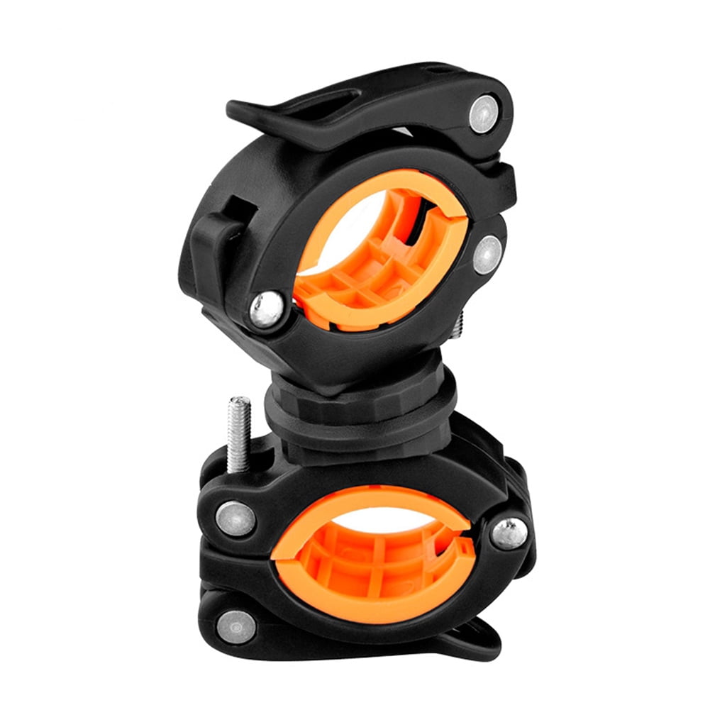 Adjustable Bike Flashlight Lamp Torch LED Mount Clamp Holder Clip Bracket 
