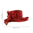 thumbnail image 3 of SLYNSHome Tea Party Hats for Women,Fascinator Hat for Wedding Church Evening Funeral Accessories - Wine, 3 of 6