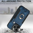 thumbnail image 6 of for iPhone 14 Pro Case Card Holder Wallet,Ring Holder Stand,RFID-Blocking,Wrist Strap,Camera Protector,Leather Shockproof Protective  14 Pro Phone Flip Cases Cover 2023 (Blue), 6 of 14