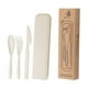 thumbnail image 5 of Juego de cubiertos compacto con estuche de transporte para actividades al aire libre y reuniones familiares Beige, 5 of 8