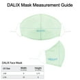 thumbnail image 2 of DALIX Cloth Face Mask Reuseable Washable in Mint Green Made in USA - S-M Size, 2 of 4