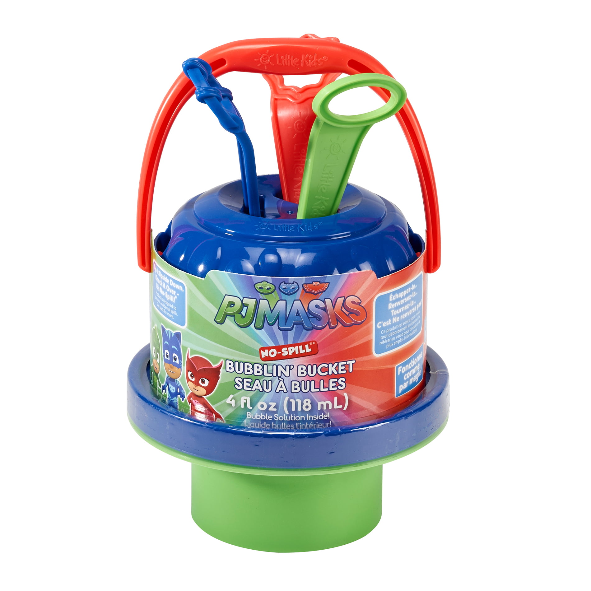 PJ Masks Character Bubble Non Spill Bucket Play Set an Wands Toy Gift 