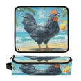 thumbnail image 3 of Curling Iron Storage Bag Hair Tools Travel Bag Heat Resistant and Portable Black Rooster, 3 of 8