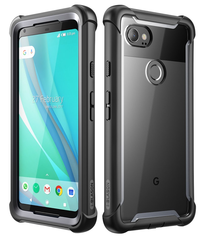 Google Pixel 2XL case, i-Blason [Ares] Full-Body Rugged Clear Bumper ...