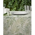 thumbnail image 4 of Provence Decor Zen Garden Waterproof 88" x 88" French Country Cotton Acrylic Tablecloth, 4 of 4