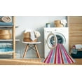 thumbnail image 2 of Ahgly Company Machine Washable Indoor Square Transitional Pink Violet Pink Area Rugs, 8' Square, 2 of 7