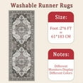 thumbnail image 6 of Hallway Runner Rug 2'x6' Washable Area Rugs Non Slip Laundry Rug Runner Floor Carpet Runners for Hallways Entryway Laundry Room Kitchen, 6 of 11