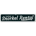 thumbnail image 2 of Snorkel Rental Novelty Sign, Metal Wall Decor - 4x18 inches, 2 of 4