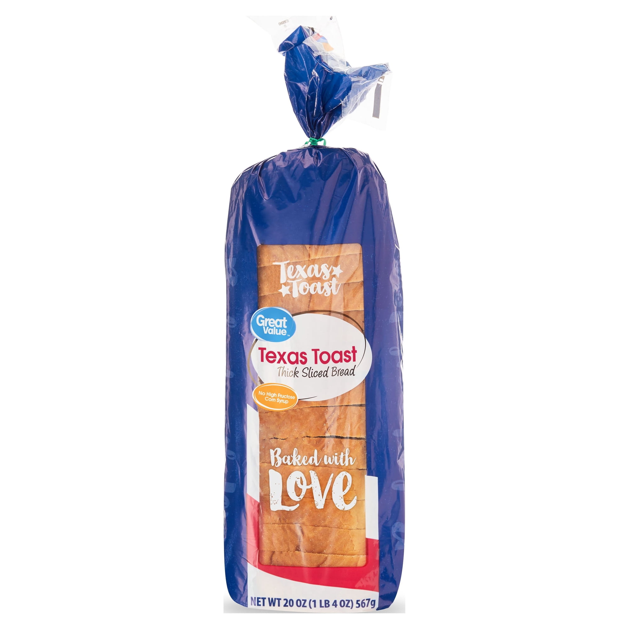Great Value Thick Sliced Texas Toast, 20 oz
