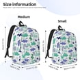 thumbnail image 3 of Lsque Dinosaur Pattern Canvas Daypack, Durable Backpack, High-quality Versatile Backpack,Vintage Compact Backpack-Small, 3 of 6