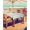 thumbnail image 2 of Hokiten Outdoor Tablecloths with Umbrella Hole & Zipper, Ocean Starfish Rectangle Tablecloth 60x120 Inch, Beach Shell Shore Waves Summer Sea Waterproof Table Cloth, Patio/Pool/Picnic Table Covers, 2 of 7