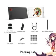 VEIKK A15 Pro Graphics Drawing Tablet 10x6 inch,12 Shortcut Keys,1 Quick Dial,for Windows,Mac,Linux