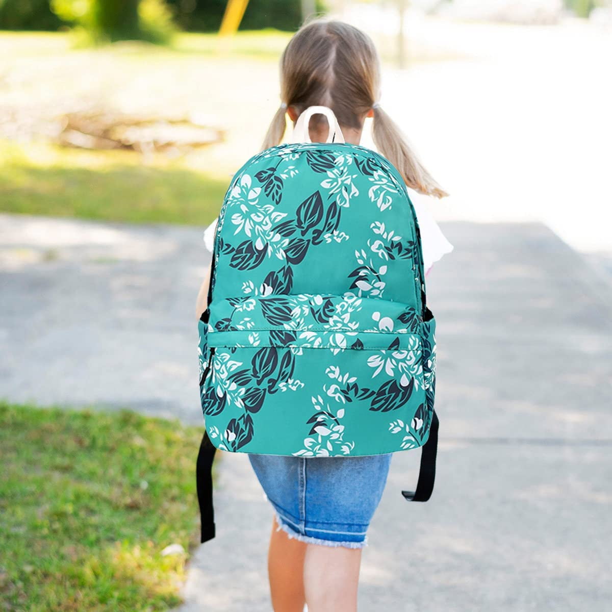 Girls Backpack School Backpack with Lunch Box Student Bag Set Travel Laptop Backpack Teal Walmart