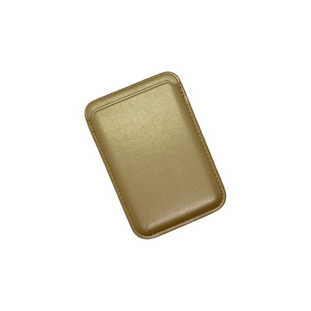 Tarjetero de Piel Cartera Compatible CON Iphone 12 Series dorado Ximxi