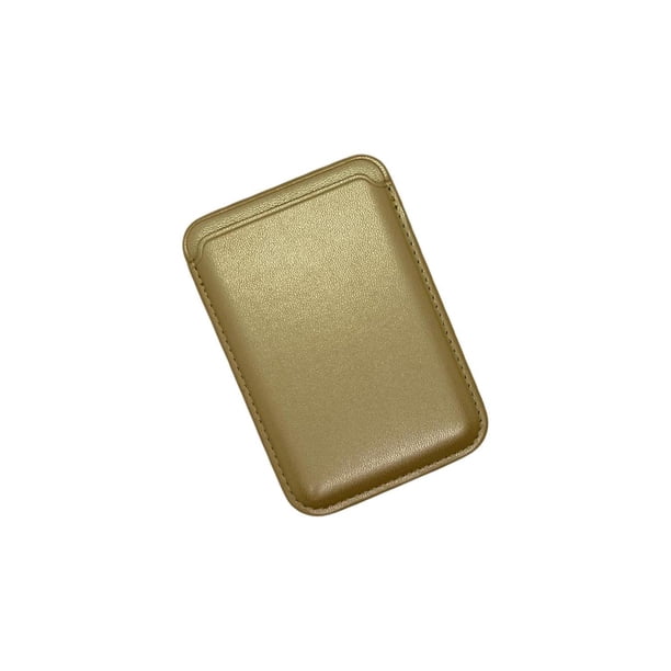 Tarjetero de Piel Cartera Compatible CON Iphone 12 Series dorado Ximxi
