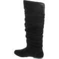 thumbnail image 3 of Qupid Women's Neo144 Leatherette Basic Slouchy Knee High Flat Boot, 3 of 4