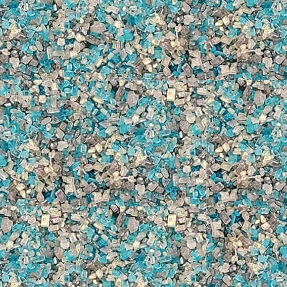 SUGAR COARSE BLUE WHITE & SILVER 500 G
