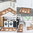 thumbnail image 4 of Coffee Vintage Chef Kitchen Pattern Kitchen Mats for Floor Set Of 2,Kitchen Rugs Mats with Dirty Resistance,washable,non Skid,kitchen Mats 17.7x24+17.7x48inch, 4 of 7