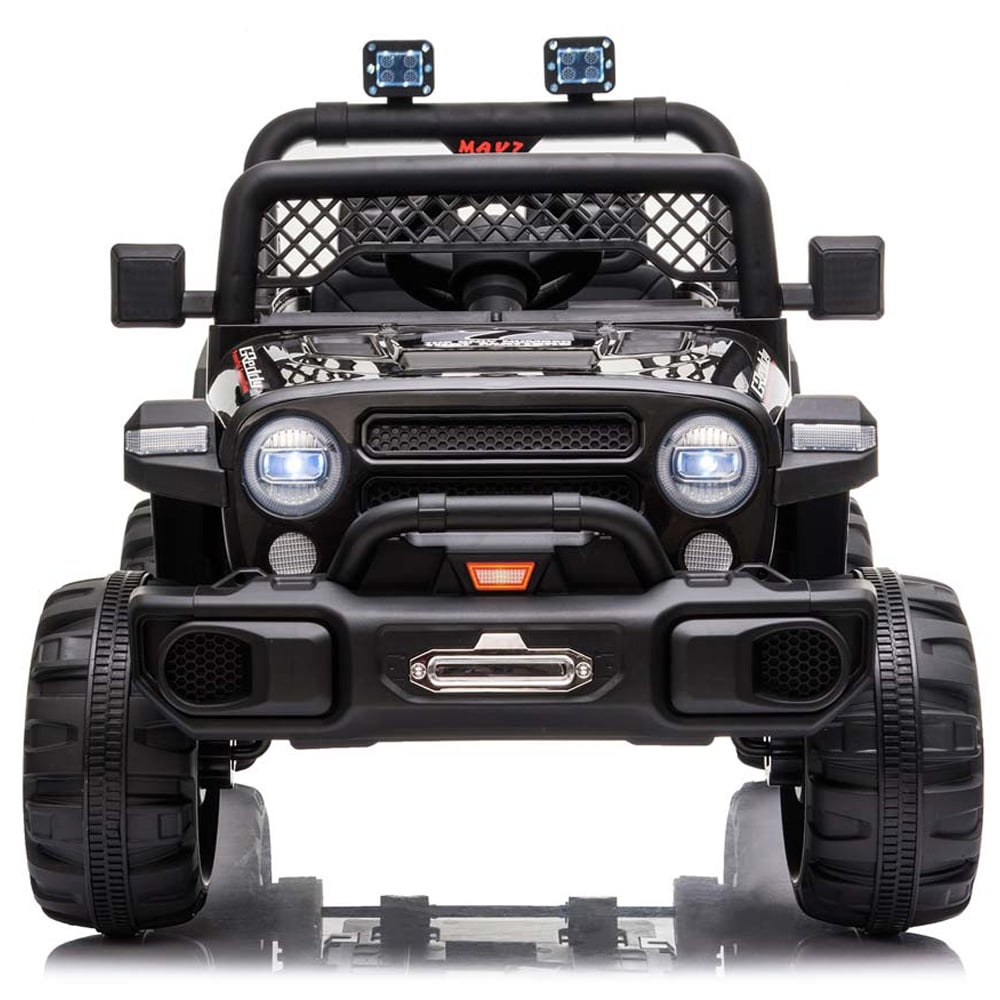 YOFE Black 12 V Electric Car Powered RideOn with Remote Control