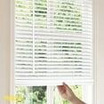 thumbnail image 4 of Misty White 55.5 in. W X 48 in. H Cordless Blackout Vinyl Mini Window Blinds with 1 in. Slats, 4 of 7