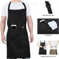 thumbnail image 2 of Kitchen Apron with Adjustable Long Band for Cooking Baking Barbecue Restaurant Use, 2 of 6
