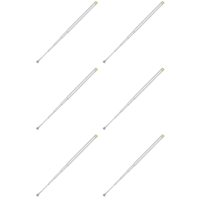 6X Antena Telescopica Remoto 307mm 12 Pulgada 5 Secciones para FM Radio TV