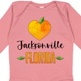 thumbnail image 4 of Inktastic Jacksonville Florida Orange in Heart Boys or Girls Long Sleeve Baby Bodysuit, 4 of 5