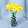 thumbnail image 1 of Under $5 Fake Calla Lily, 10Pcs Artificial Calla Lily Stems, Pu Wedding Bouquet Flowers, Realistic Faux Blooms for Home Decor, Faux Arum Lily, by Elapind, Yellow, 1 of 4