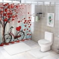 thumbnail image 7 of Autua Hearts Tree Chic Modern Bathroom Decor Shower Curtain with Hooks and Waterproof Fabric, HD Print, Easy Installation - Bathroom Decoration 69"x72, 7 of 7