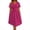 Hot Pink, variant on Wedding Guest Dresses for Women Plus Size Dresses Trendy Ruffle Short Sleeve Midi Dresses Elegant Wrap V Neck Dress Faux Ruched Smocked Fashion Flowy Dresses