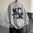thumbnail image 2 of Sudadera con cuello redondo y letras góticas para hombre, ropa de moda de hip hop, ropa de calle de otoño Y2K, sudaderas con capucha de gran tamaño para hombre, 2 of 5