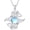 Style 1, variant on 925 Sterling Silver Ocean Animals Moonstone Necklace, Dolphin/Crab/Fish/Sea Horse Pendant Necklace for Women, Moonstone Jewelry Gift for Mother Wife Lover, Birthday Anniversary