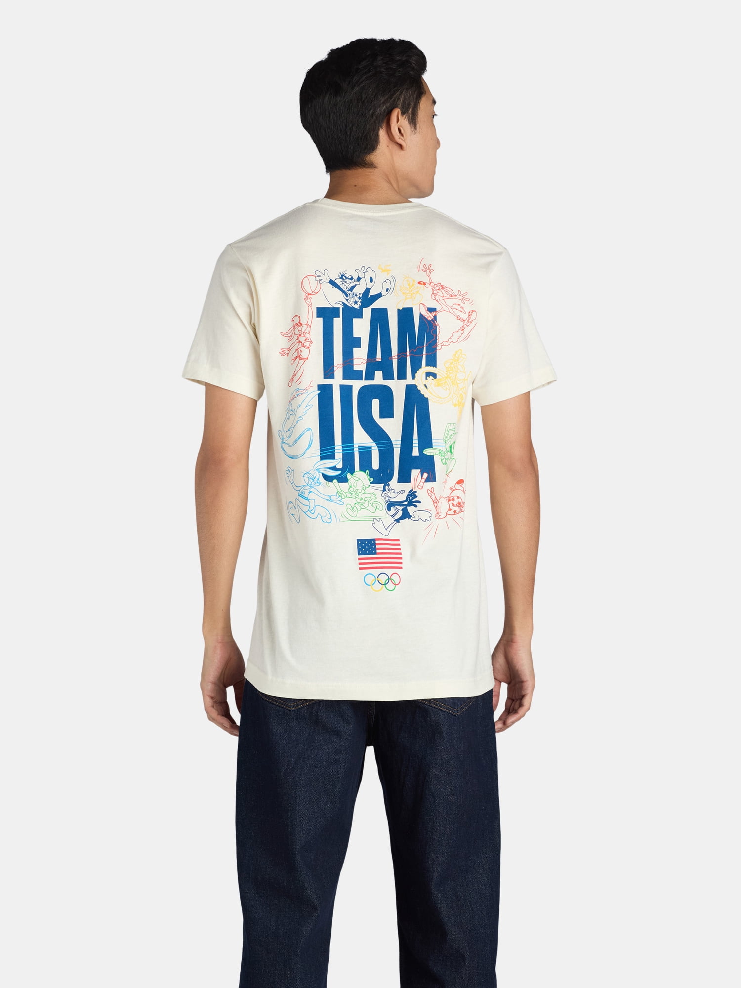 Looney Tunes x Team USA Olympics Men's and Big Men's Graphic Tee Shirt, Sizes S-3XL