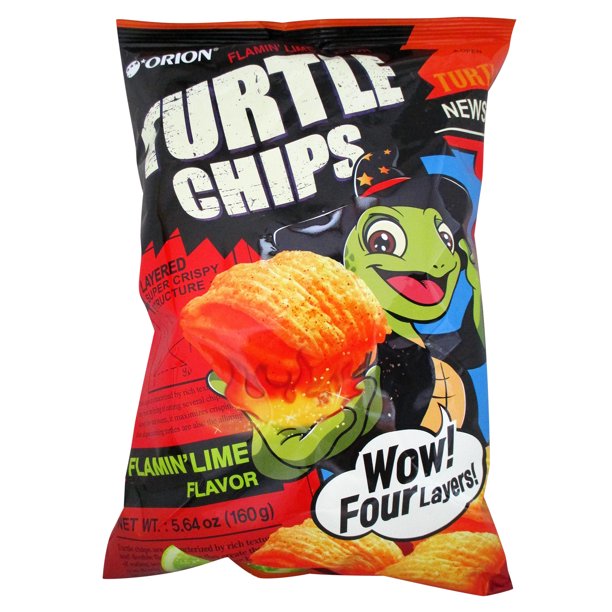 Orion Flamin' Lime Corn Turtle Chips, 5.64 Oz