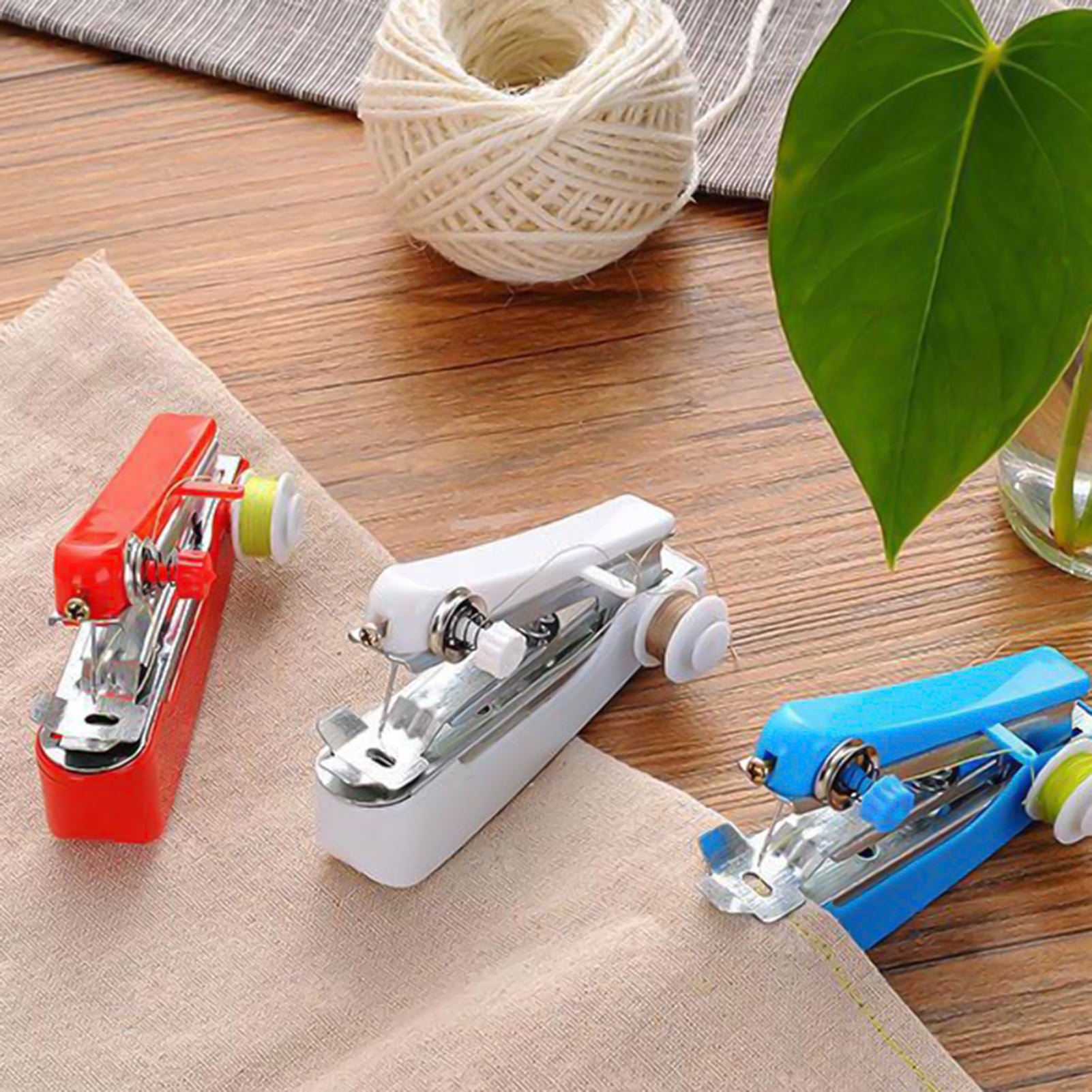 Biplut 1 Set Sewing Machine Fast Stitch Labor-saving Plastic Fabric Clothes  Sewing Tools Quick Stitching Supplies for Home (Blue) 