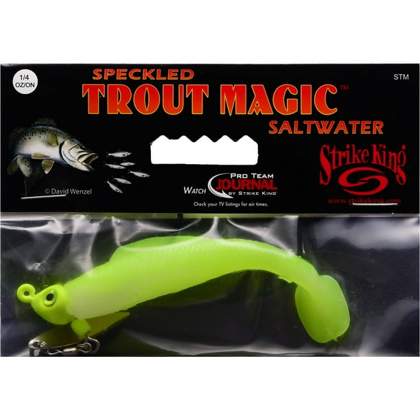 Strike King Speckled Trout Magic Lure, Chartreuse, 1/4 Oz. Walmart