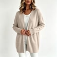 thumbnail image 6 of Sevevn Women's Fall Fashion Sweaters Open Front Mid Length Long Sleeve Cardigan Knit Tops with Pockets Versatile Winter Outfits for Work Office Shopping Walking Leisure, 6 of 6