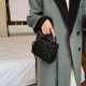 thumbnail image 5 of Bolso Bandolera para Mujer Bolsos Hombro Femeninos PU Sólido Bolsos Acolchados (Negro), 5 of 5