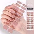 thumbnail image 2 of Tiras de uñas de Gel de mármol dorado, parche deslizante, flores, gradiente de Color, adhesivo de cubierta completa, lámpara UV, manicura curada, 2 of 7
