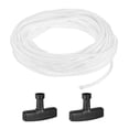thumbnail image 1 of Cuerda de arranque de retroceso Uxcell 5.5mm 10m Cuerda de nylon con mangos Blanco, Negro, 1 of 1