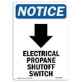 thumbnail image 1 of SignMission OS-NS-A-1218-V-11680 12 x 18 in. OSHA Notice Sign - Electrical Propane, 1 of 1