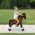 thumbnail image 4 of WondeRides Ride on Horse Toy Rocking Walking Pony Boys Toy Plush Walking Animal Ride on Pony Cycle Mechanical Riding Horse for Kids Age 4-9 M446, 4 of 9