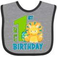 thumbnail image 3 of Inktastic Its My 1st Birthday with Dinosaur Boys or Girls Baby Bib, 3 of 4