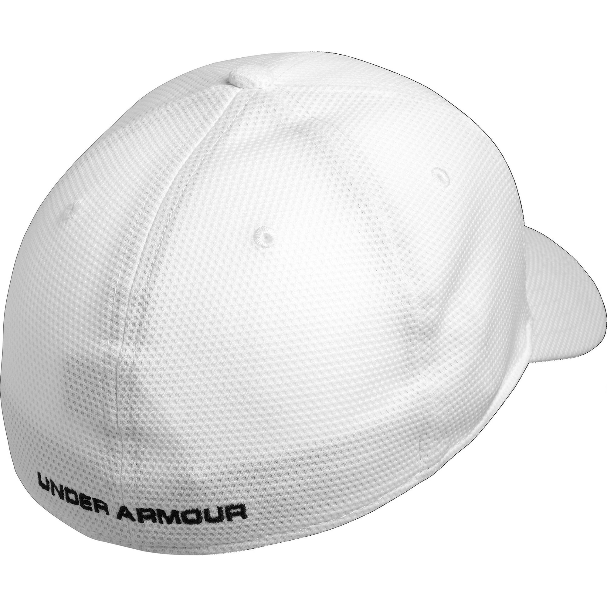 Under Armour Casquette Stretch Fit Blitzing II pour Hommes, Blanc