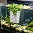 thumbnail image 6 of Adjustable Aquarium Plants Holder,Small Animal Tank Plantss Holder,Small Animal Tank Aquaponics Plants Cultivation and Aquarium Landscape Decoration with Hooks and Suction Cup,4.53x3.35x2.17 Inch,, 6 of 7